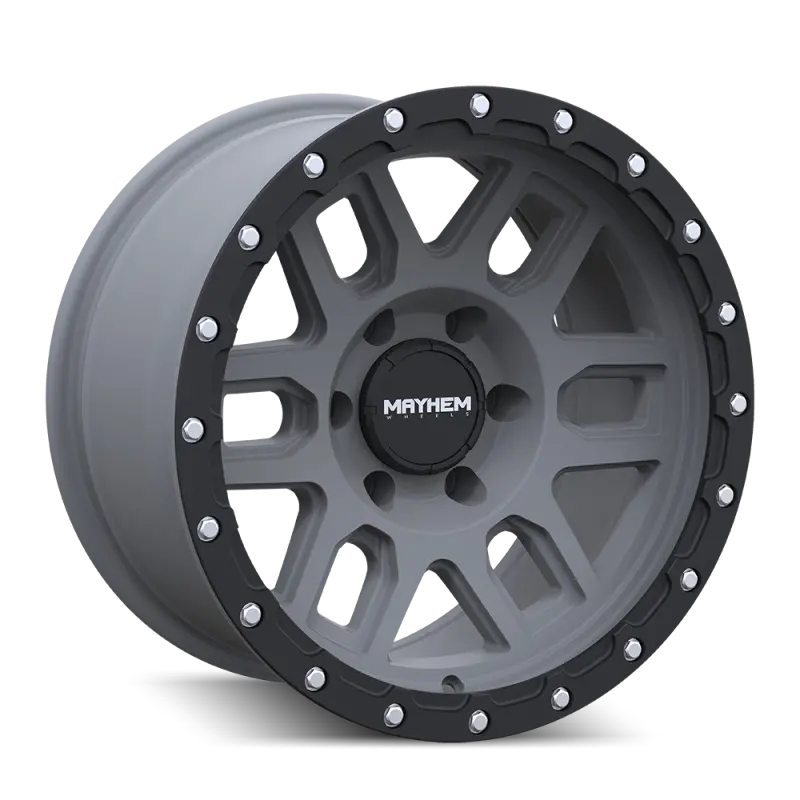 Mayhem 8304 Delta 20X9 / 6X139.7 Bp / 0Mm Offset / 106Mm Hub Matte Gunmetal W/ Matte Black Lip Wheel 2
