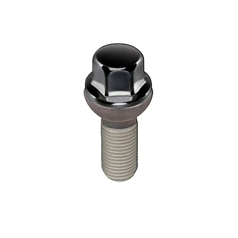 Mcgard Black Hex Lug Bolts With Radius Seat: M14×1.5 Thread, 17Mm Hex, 28.1Mm Shank — Pack Of 50 2
