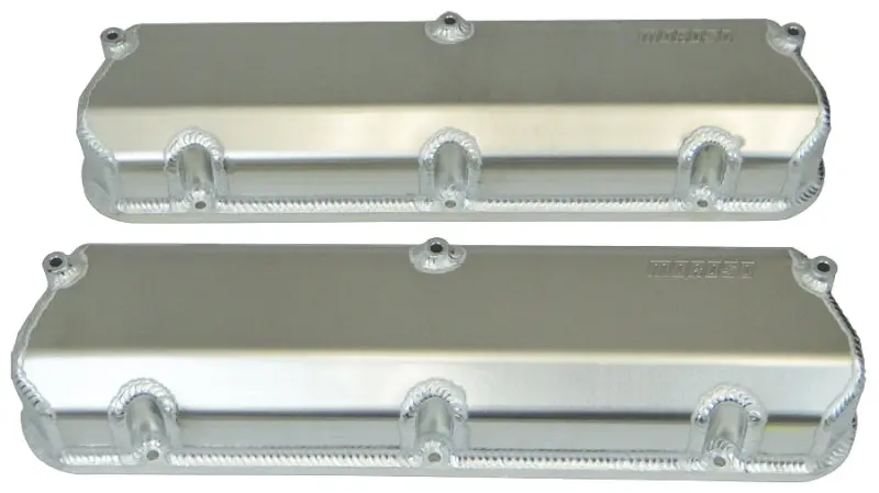Moroso Ford 302/351W Valve Cover W/Billet Rail - 2.75In - Aluminum - Pair 1
