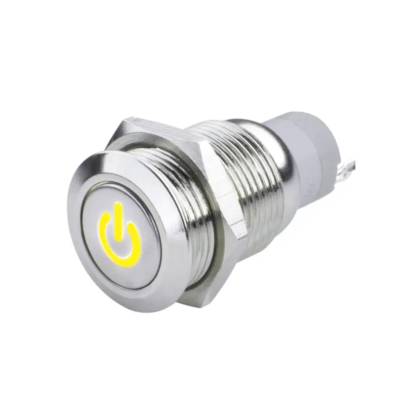 Oracle Power Symbol Led Toggle Switch – Flush-Mount, Yellow Illuminated On/Off Control 1