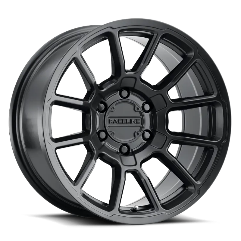 Raceline Satin Black 17X9 Inch Alloy Wheel – 8X170 Bolt Pattern, -12Mm Offset, 125.2Mm Center Bore 1