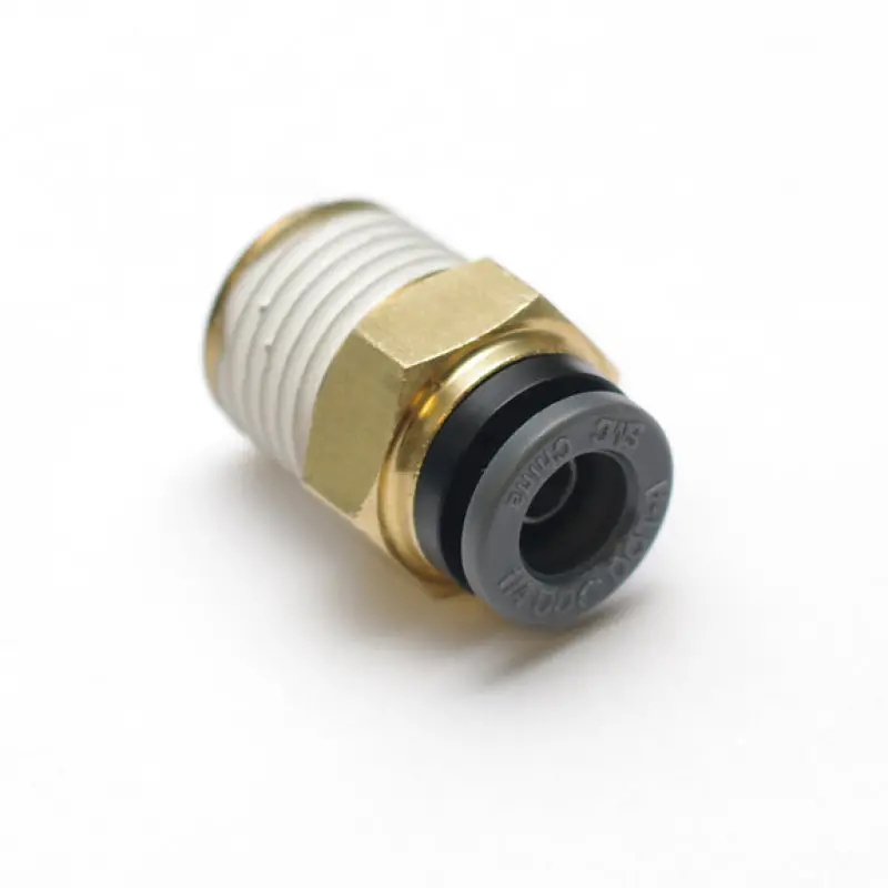 Ridetech Straight Airline Fitting – 1/8" Npt To 1/4" Push-To-Connect 1