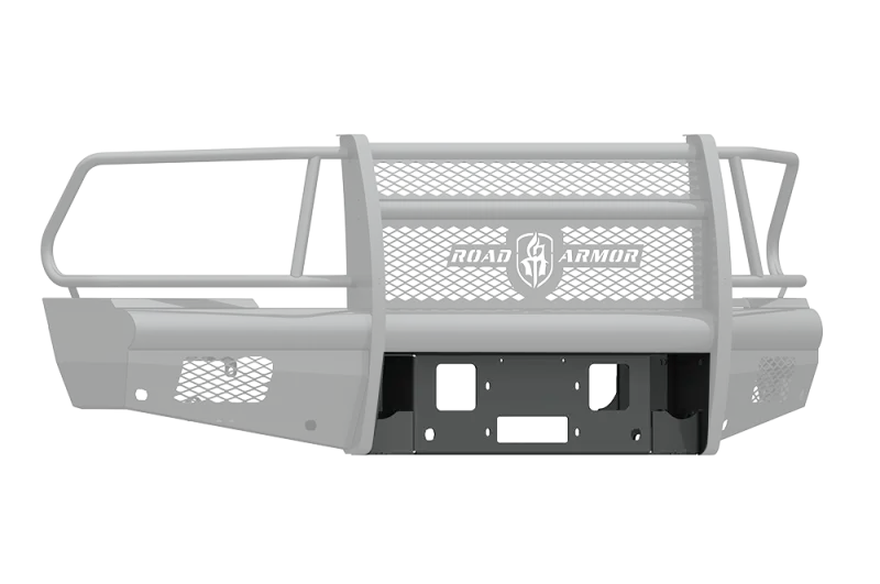 Road Armor 10-18 Dodge 2500 Vaquero Front Winch Plate - Tex Blk 1