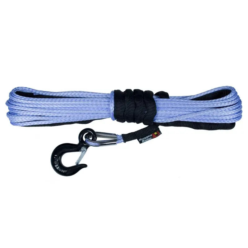 Rugged Ridge 1/4-Inch Blue Synthetic Winch Line – 50-Foot Length 1