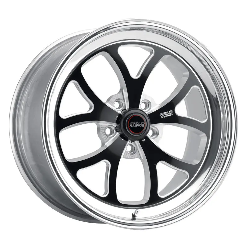 Weld S76 17X11 Inch Black Alloy Wheel – 5X4.75" Bolt Pattern, 7.7" Backspace, High-Pad Non-Beadlock Design 1