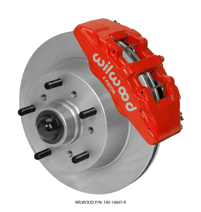 Wilwood Dynapro 6 Front Kit 11.75 Rotor Red 57-67 Ford F100 1