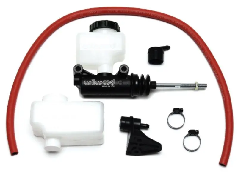 Wilwood Short Remote Side-Mount Master Cylinder Kit – 1-Inch Bore, 3/8"-24 Banjo Outlet 1