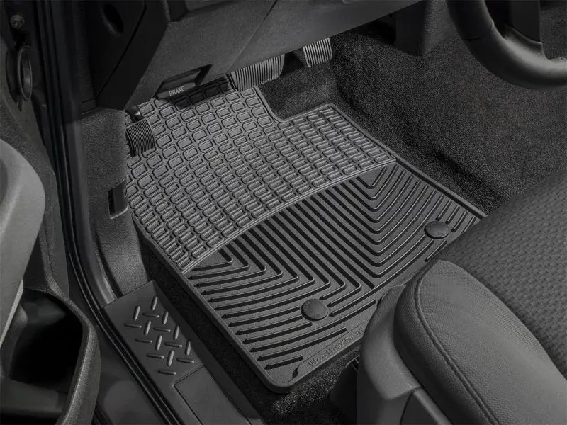 Wt Rubber Rear Floor Mats – Durable Black All-Season Protection 1