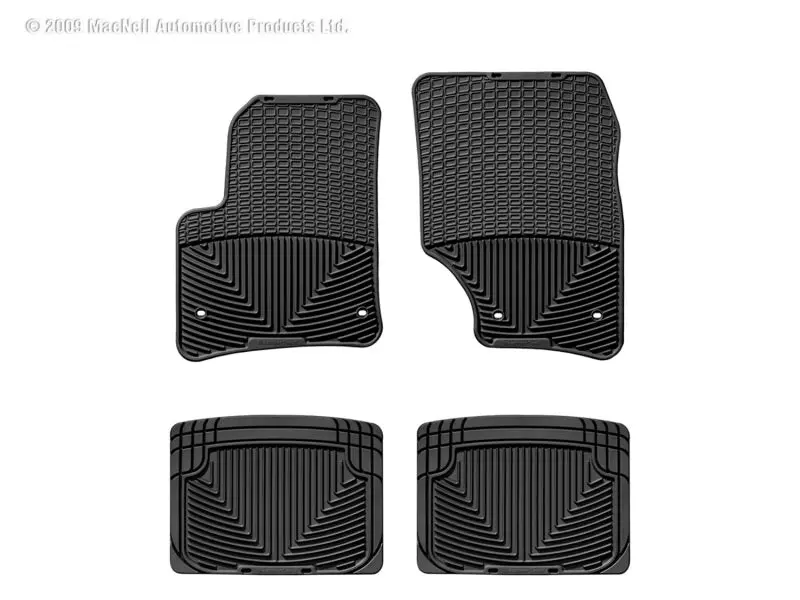 Wt Rubber Rear Floor Mats – Durable Black All-Season Protection 2